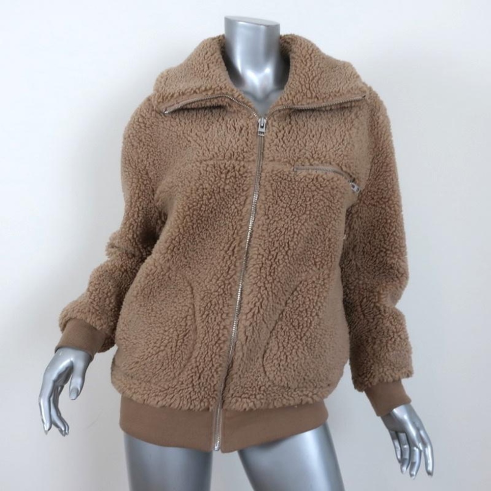 ARITZIA WILFRED FREE TEDDY BOMBER JACKET SHERPA SIZE 2